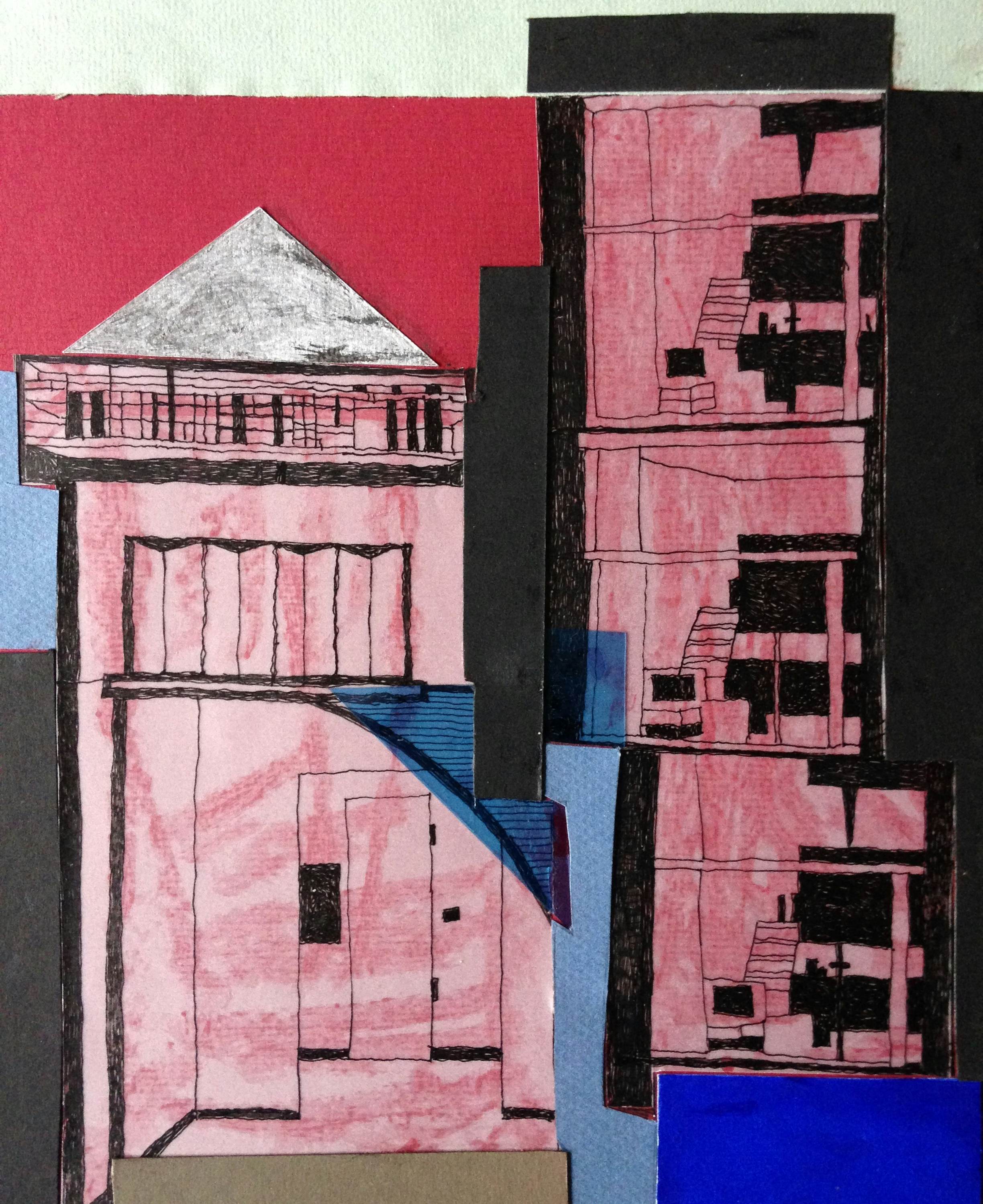 Pour ruelle collage 2130 ensemble dun parcours de communications