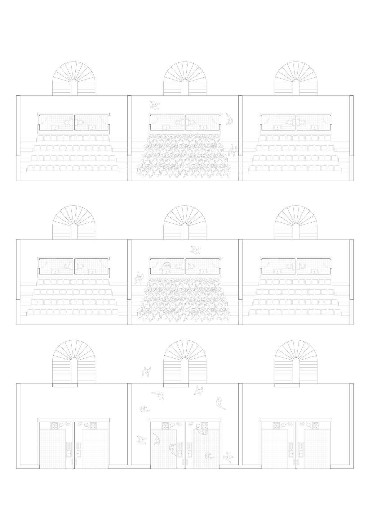 02 Distancing Stadium Plan alcoves 100eme Sophie Costa Desired Spaces