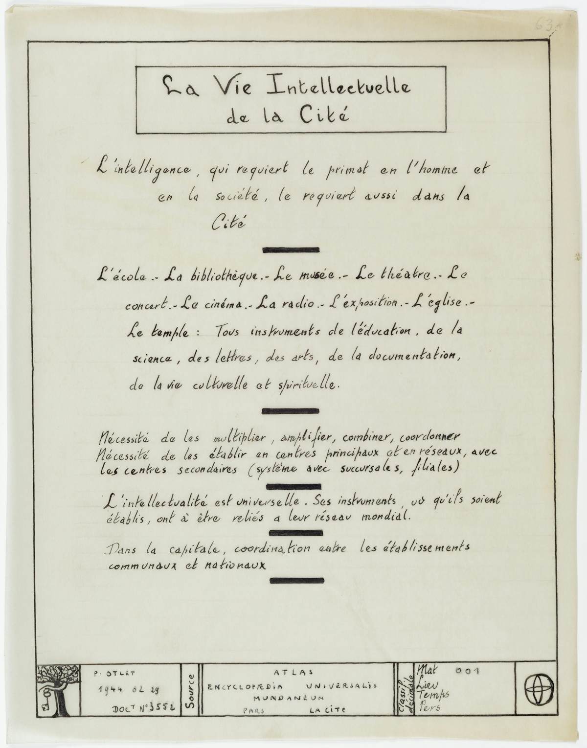 Desired spaces Mundaneum3