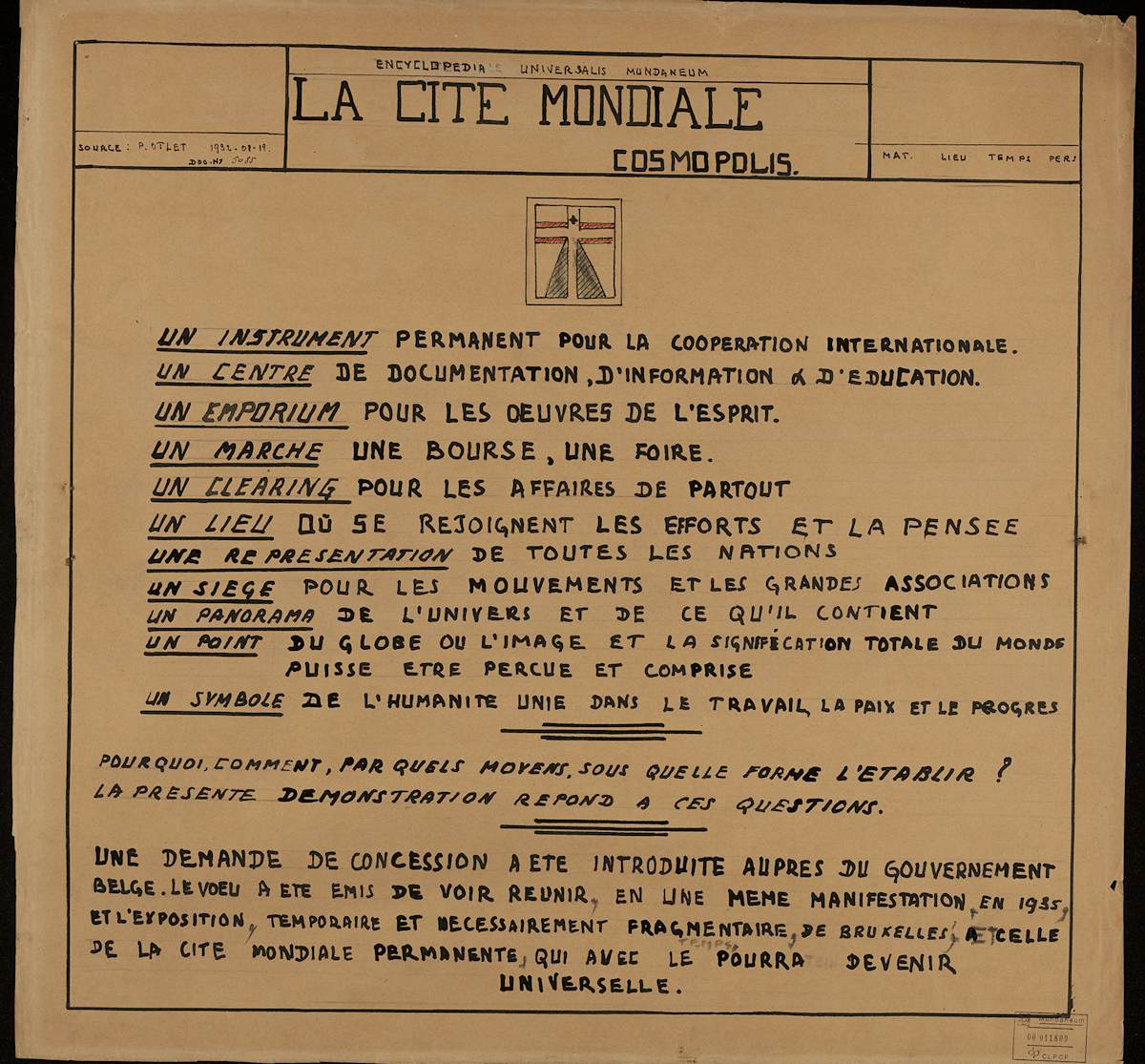 Desired spaces Mundaneum7