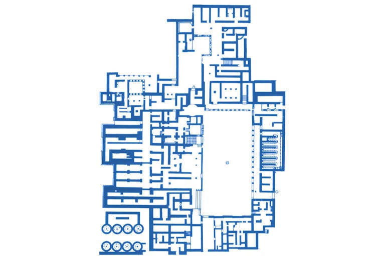 Malia Palace plan blue